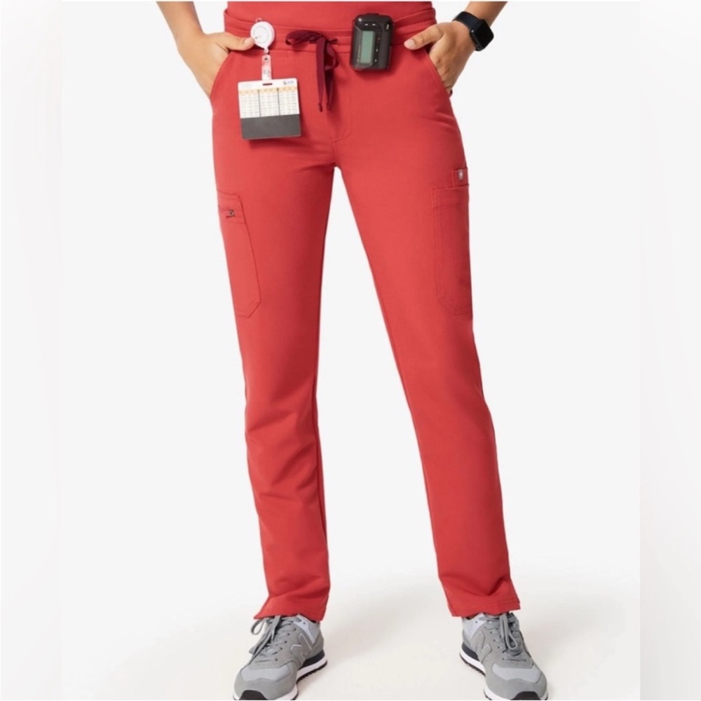 FIGS Yola Skinny Scrub Pants Clay SMALL Limited Edition - Picture 2 of 8